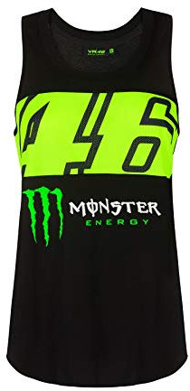 Valentino Rossi Offizielles VR46 Monza Monster Energy Offizielles MotoGP Damen Tanktop - Schwarz - M.
