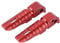 aqxreight - Repose-pieds arrière, 1 paire de repose-pieds arrière pédales en alliage d'aluminium adaptées pour MT-10 MT-09 MT-07 Tracer900 FZ6[rouge]