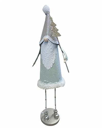 CHICCIE Wackelwichtel Glitzer Mint 25cm - Weihnachtsdeko Weihnachtswichtel Deko
