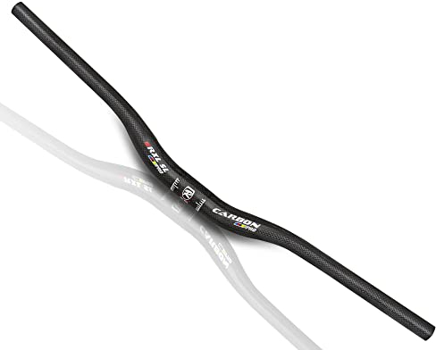 RXL SL Carbon MTB Lenker 31,8 3K Glänzend Fahrrad Riser Bars 740mm High Riser für Downhill Radfahren Rennrad BMX Gravel Cube