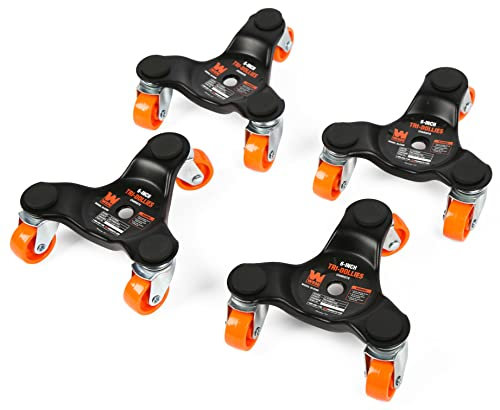 Wen DL6300 Lot de 4 tri-Dolly de 15,2 cm, capacité de 136,1 kg