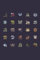 Monster Hunter World Tiled Icons: Minimalist Composition Book | 100 pages | 6 x 9 | Collage Lined Pages | Journal | Diary | For Students, Teens, and ... School, College, University, School Supplies