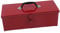 Sharplace Boîte à outils en fer multifonction portable robuste mallette de rangement rouge pour atelier