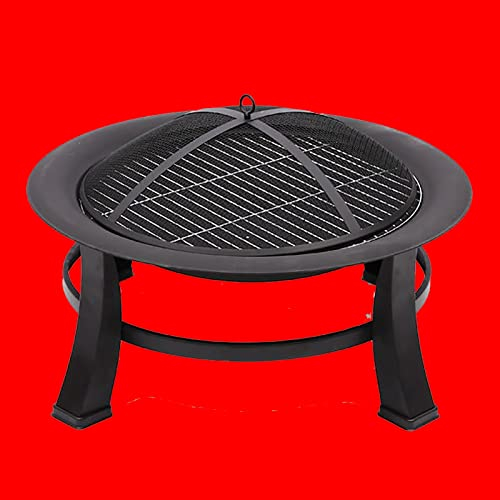 DUTIL Campingkocher Outdoor-Camping-Holzkocher tragbar Bakenofen Gusseisen Lagerfeuer Fass Holzofen Camping Verbrennungsofen Rahmen