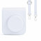 Rieibi Housse pour Instax Mini 12 - Étui de Protection en Cuir PU pour Appareil Photo Instantané Fujifilm Instax Mini 12 - Étui Amovible avec Bandoulière - Blanc