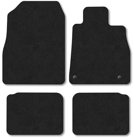 Fits Nissan Micra (2017+) Car mats Compatible Accessories Carpet Black Trim