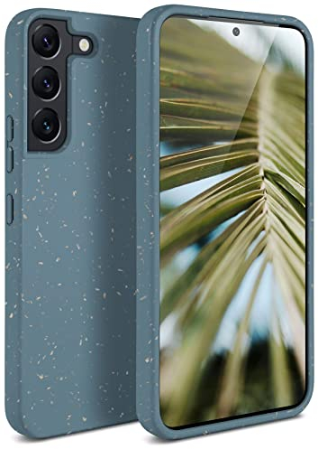 ONEFLOW Sama Sama Case kompatibel mit Samsung Galaxy S22 – Nachhaltige Handyhülle aus Pflanzenfasern, Hülle biologisch abbaubar ohne Plastik, vegan und umweltfreundlich – Petrol