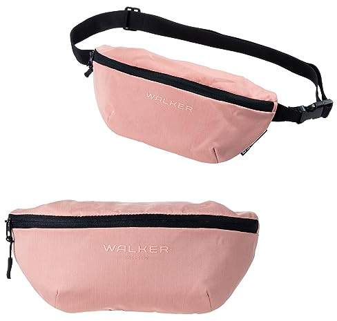 Walker 42172-026 - Lifestyle Gürteltasche Finn Flamingo mit Reißverschluss-Hauptfach und verstellbarem Tragegurt, wasserabweisend, ca. 3 l Fassungsvermögen