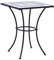 GuyAna Mosaik-Bistrotisch 60 cm Stehtisch Bartisch Gartentisch Mosaik Tisch Outdoor Bistrotisch Outdoor Keramik Blau und Weiß