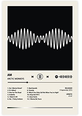 Leinwand-Poster, Motiv: Sänger Arctic Monkeys AM, Schlafzimmer, Dekoration, Sport, Landschaft, Büro, Raumdekoration, Geschenk, ungerahmt, 30 x 45 cm