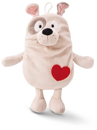 NICI Wärmflasche Hund 350ml 34cm figürlich beige - 2 in 1 - Weiches Kuscheltier & Wärmflasche für Mädchen & Jungen - Plüschtier Bettflasche ab 10 Monate
