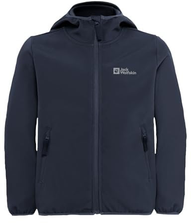 Jack Wolfskin Unisex Kinder Fourwinds Jacket Kids, Night Blue, 164