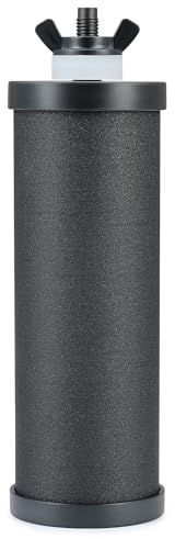 CO-Z Water Filter Replacements, 2 Activated Carbon Water Filters for Gravity Filtration System, Black Purification Elements Purifier Replacements for Home Travel Outdoor, NSF/ANSI 42 Certified