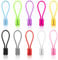 10 Pcs Magnetic Cable Ties, Reusable Silicone Cable Ties Magnetic Cable Organiser Cable Cord Organizers for Earphone Phone Charger Audio Cable Computer