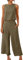EMATOP 2 Teiler Hosenanzug Damen Elegant Zweiteiler Outfit Ärmelloses Sommer Tank Top und Hose Trainingsanzug Baumwolle Leinen Freizeitanzug mit Taschen Sportanzug Leicht Einfarbig Loungewear