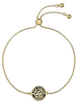 Ted Baker Monelle Monogramm Button verstellbares Armband für Damen, Standard, Messing