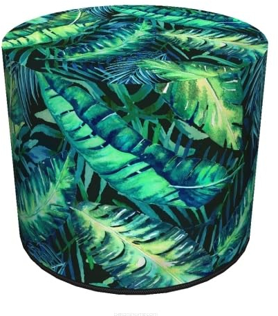 Bertoni Hocker Sitzhocker Pouf für Balkon & Garten Puff Codura Wetterfest 40 x 40 cm Garten Sitzsack Outdoor & Indoor Runder Sitzpouf mit abnehmbarem Bezug Waschbar Calypso