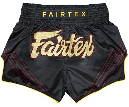 Fairtex Muay Thai BS1925 Mr X - Pantalones cortos negros