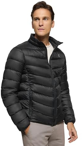 Polo Club Chaqueta Hombre Ultralight con cierre de Cremallera y Logo bordado - Winter Jacket for Men