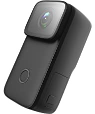 HPHPH Action Cam, C200 Action Sport Camera Face Recognition Shooting 4K H.264 Impermeabile Low Lux Night Vision Webcam Mini DV,All'aperto, Sport, Video(Standard,Noir)