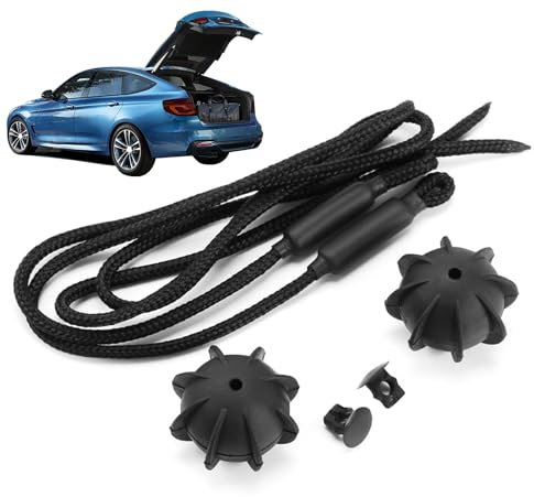 Correa de amarre para bandeja de paquetes, juego de 2 correas para bandeja de maletero, 2 clips para portaequipajes, cuerda estable para estante de paquetes, correa de cuerda para conducción sin