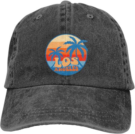 Sportkappe Palme Los Angeles Trucker Cap Vintage Sonnenhut Lässig Sandwich Hüt Für Wandern Tennis Golf