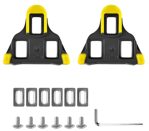 Universal-Fahrrad-Cleats-Set, Pedale, Anti-Rutsch-Design, für Rennrad- und Mountainbike-Schuhe, zuverlässig für den Innen- und Außenbereich