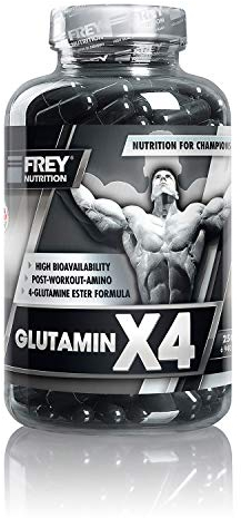 Frey Nutrition Glutamin X4, 250 Kapseln, 1er Pack (1 x 235 g)