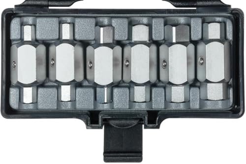 SW-Stahl 03005L Öldienstwerkzeug-Satz 6-tlg - Öldienstschlüssel Set | 6 Teile in Kunststoffkassette, universell für Ölwanne, Getriebe, Differential, Vierkant & Sechskant Profile