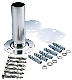 Leiterendstücke aus V4A, 2 Stück = 1 Paar Montageset