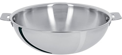 Cristel - WOKT20Q - Wok inox 20cm sans poignée amovible - Collection Casteline