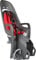 Hamax - Porte-bébé Zenith Gris-Rouge - Fixation Porte-Bagage - Harnais Sécurité 3 Points - Réflecteur Rouge - pour Enfants à Partir de 9 Mois - Compatible Vélos Électriques - Poids Max 22 kg.