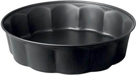 Excelsa Tortiera Fiorella, 26 cm, Acciaio, Nero