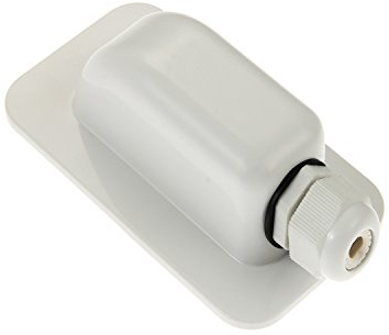 Link Solar ABS Einzelkabeldurchführung, wetterfest, gebogen, für alle Kabeltypen, 2 mm² bis 6 mm², für Wohnmobil, Wohnmobil, Boot