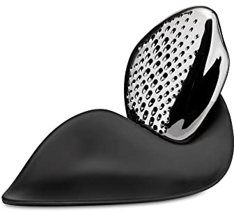 Alessi Forma ZH03 - Design-Reibe, 18/10 Edelstahl- und Melamin-Basis, Silber