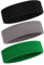 ONUPGO Schweißband Stirnband für Männer & Frauen - 3PCS Sports Stirnbänder Feuchtigkeitstransport Athletic Cotton Terry Cloth Schweißband Schweißabsorbierende Kopfband (Black/Grey/Green)