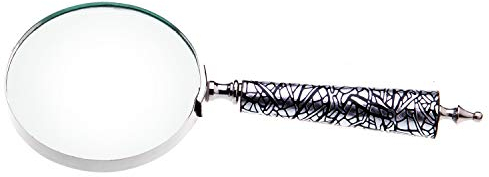 Antik 2000 Lupe Leselupe Vergrößerungsglas Lesehilfe mit Griff