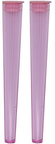 Cherry-on-Top - Porta coni King Size ermetico tubo di plastica dura per affumicare, disponibile in vari colori rosa