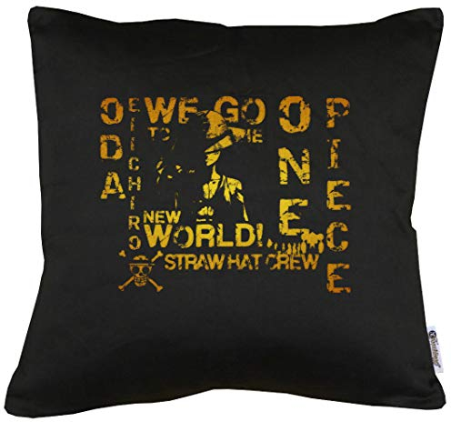 TShirt-People New World Straw Hat Luffy Kissen mit Füllung 40x40cm