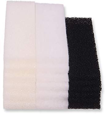 INGVIEE Kompatibel Filterschwamm für Fluval U3 Filter (6X Schaumstoff, 6X Aktivkohle, 6X Polyester)