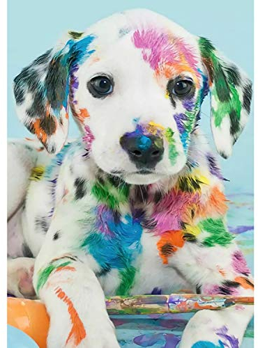 MWOOT DIY 5D Diamant Malerei Kit,Voller Diamond Paste Painting Kristall Strass Stickerei Kreuzstich Arts Craft Gemälde für Home Wanddekoration(30x40cm) -Dalmatinischer Hund