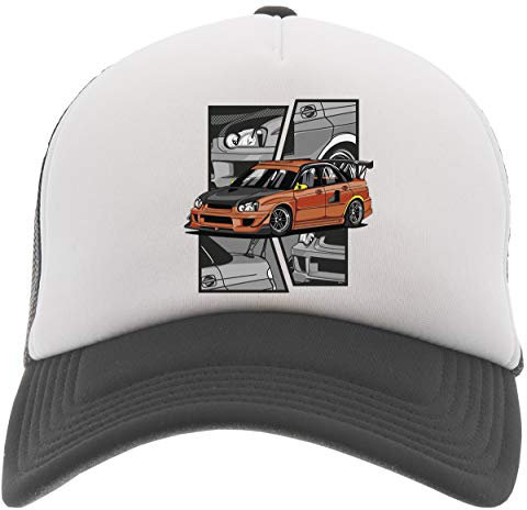 Delavi JDM Legenden Baseball Trucker Kappe Schwarz Black Cap