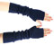 Geyoga Damen Strick Armwärmer Daumenloch Fingerlose Armlinge (Marineblau, 1 Paar)
