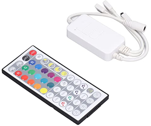 DC5V-24V LED Strip Light Controller, Timing Dual Mode WIFI Bluetooth Controller 44 Tasten Drei Tasten RGB Musikrhythmus