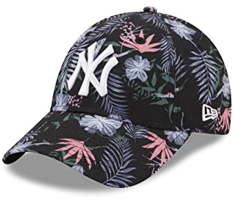 New Era 9Forty Basecap von New York Yankees florales Design verstellbar schwarz - One-Size
