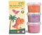 GRÜNSPECHT Bio-Soft-Knete, 3 Farben aus natürlichen Rohstoffen, Lebensmittelqualität, weich, mischbar, orange, lila, pink (680-V1)