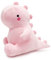 Poywuo Dinosaurier Plüschtier Stofftier Dino Kuscheltier Plüsch Stofftierpuppe Dekokissen Weihnachten Geburtstag Geschenke für Jungen Mädchen Kinder (Hellrosa, 40cm)