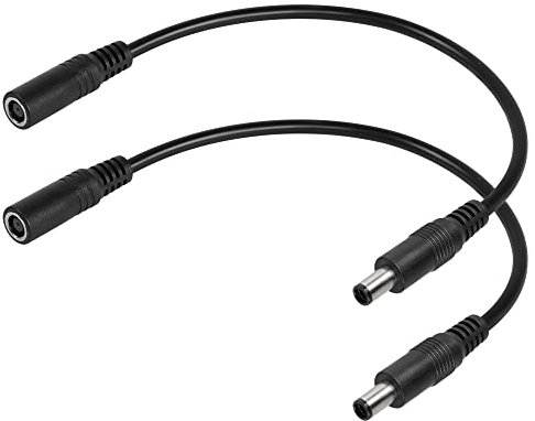 SinLoon Lot de 2 câbles Adaptateur Secteur pour Ordinateur Portable DC 7,4 mm x 5,0 mm Femelle vers mâle connecteur de Charge câble d'extension d'alimentation pour HP Compaq 6710B (0,3 m)