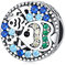 Symretie Fisch Charms mit Cubic Zirkonia - 925 Sterling Silber Blau Meer Charms passend für Armbänder und Halskette Beads Perlen Schmuck Geschenke für Frauen Mädchen