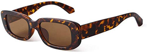 Brille Mit Seitenschutz Rechteckige Sonnenbrille für Damen 90er Vintage Fashion Brille Schwarz Rahmen Brille Rund Transparent